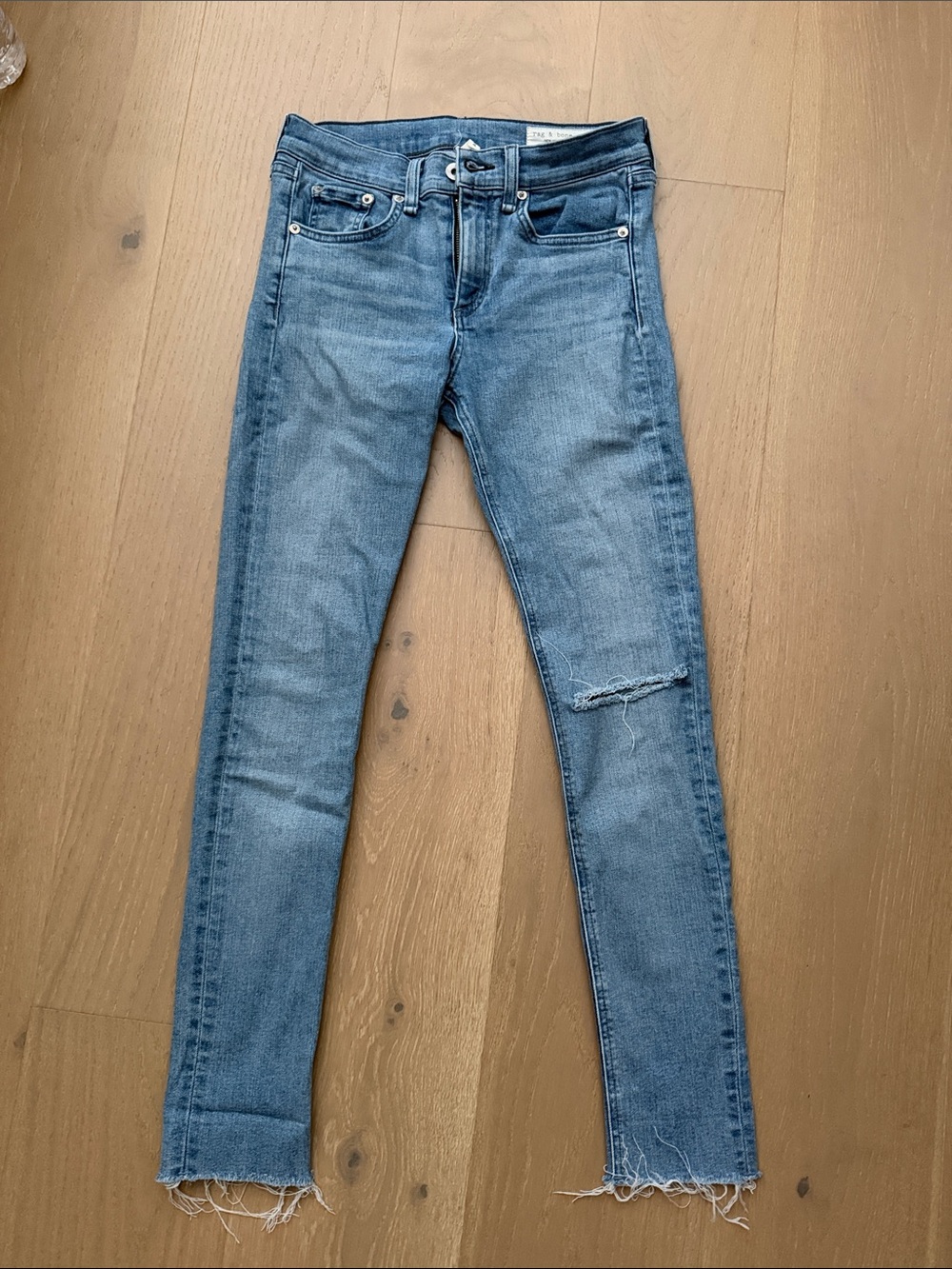 rag & bone light blue skinny jeans